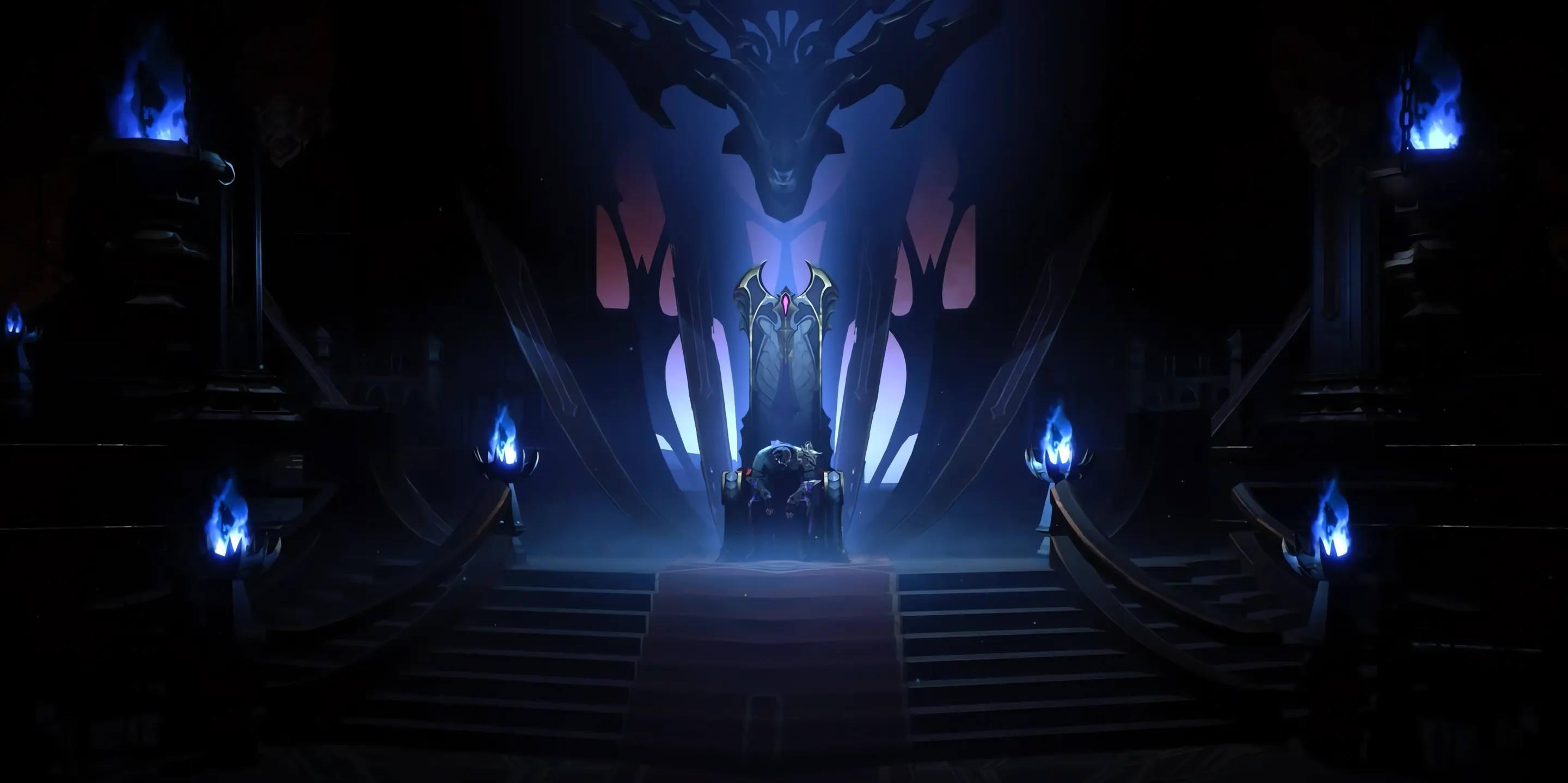 The Shadow Monarch's throne room, official key visual